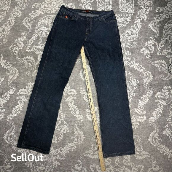 Wrangler Women's Flame Resistant Denim Jeans Blue Size 13x34 Juniors Fit. - Picture 3 of 10
